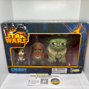 Star Wars Chubby Stackable Characters Yoda / Mace Windu / Obi Wan FRENLY BRICKS - Open 7 Days