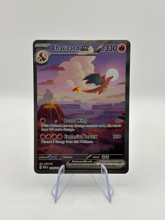 Charizard ex 199/165 Sv: Scarlet & Violet 151 Holo NM FRENLY BRICKS - Open 7 Days