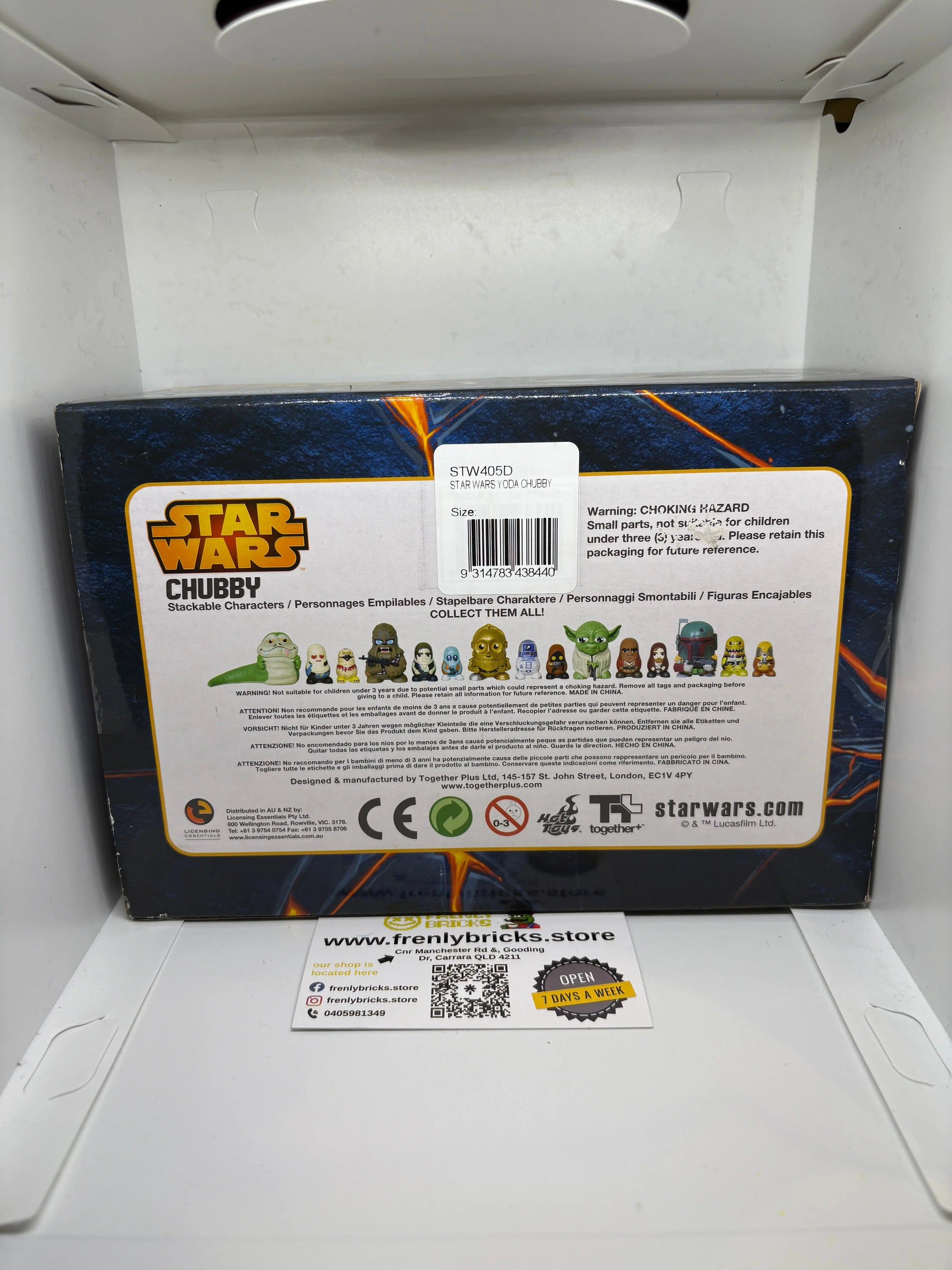 Star Wars Chubby Stackable Characters Yoda / Mace Windu / Obi Wan FRENLY BRICKS - Open 7 Days