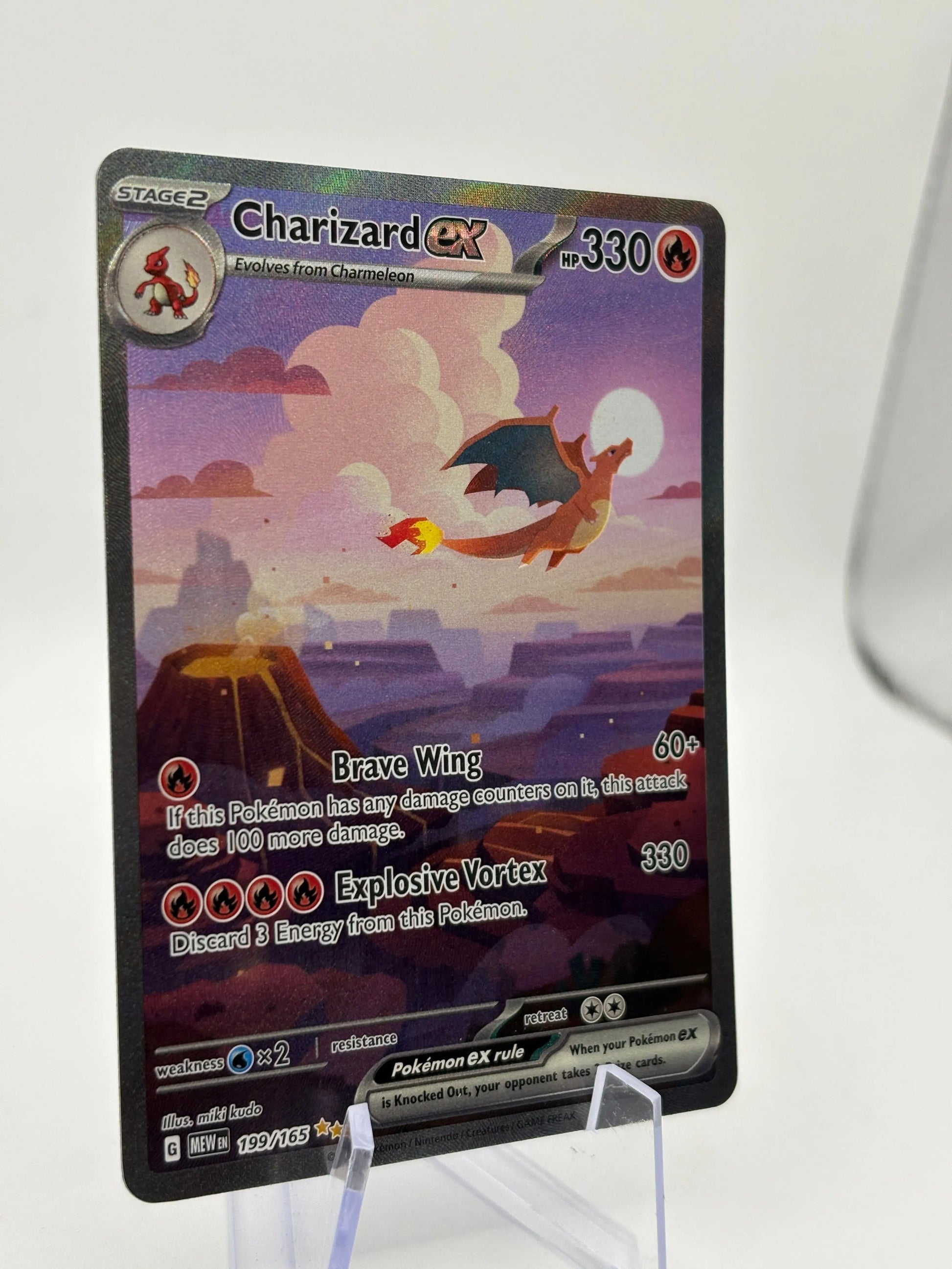 Charizard ex 199/165 Sv: Scarlet & Violet 151 Holo NM FRENLY BRICKS - Open 7 Days