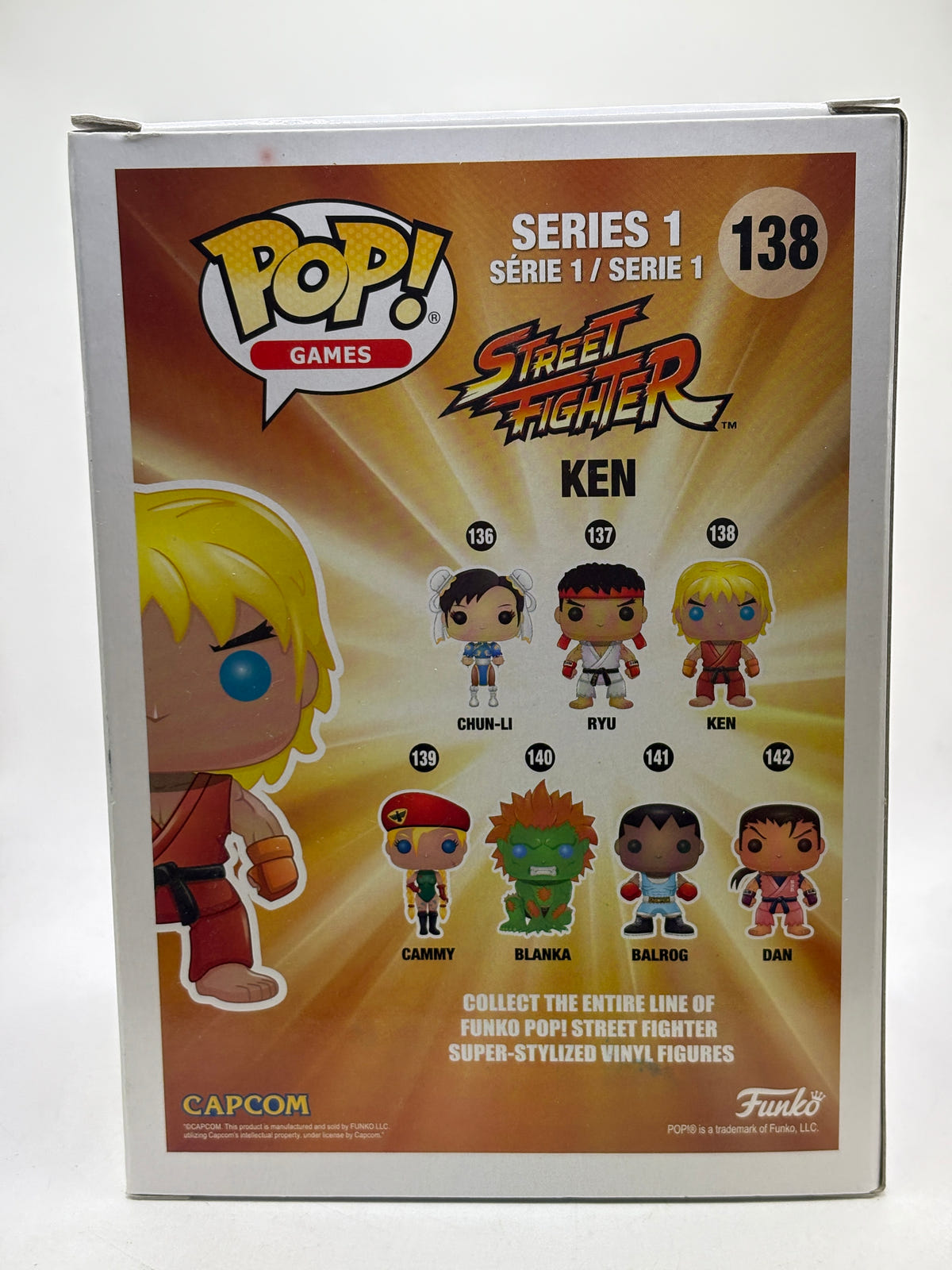 Funko POP! Games Street Fighter #138 Ken Vinyl Figure - photo 3 image 3