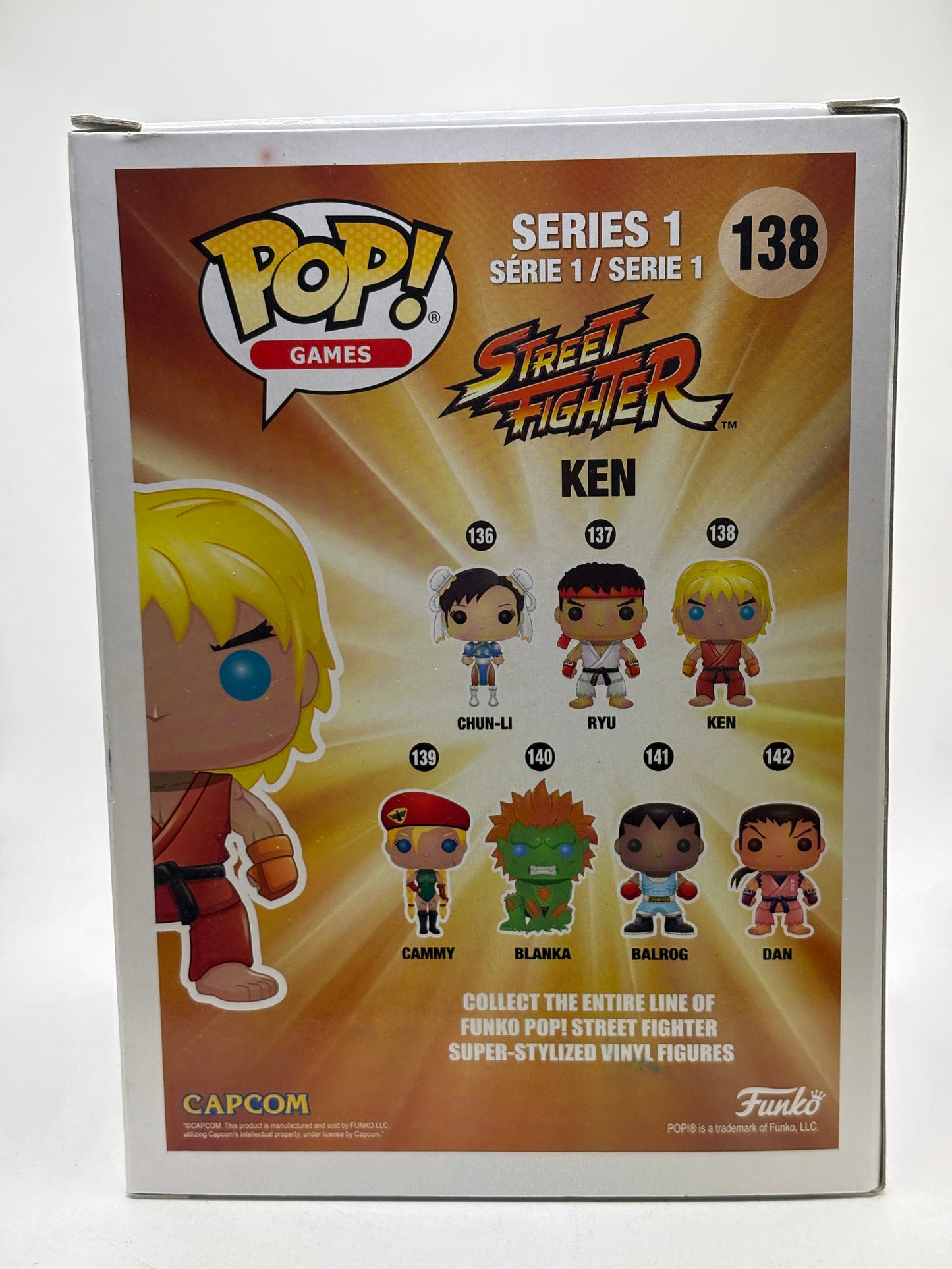 Funko POP! Games Street Fighter #138 Ken Vinyl Figure