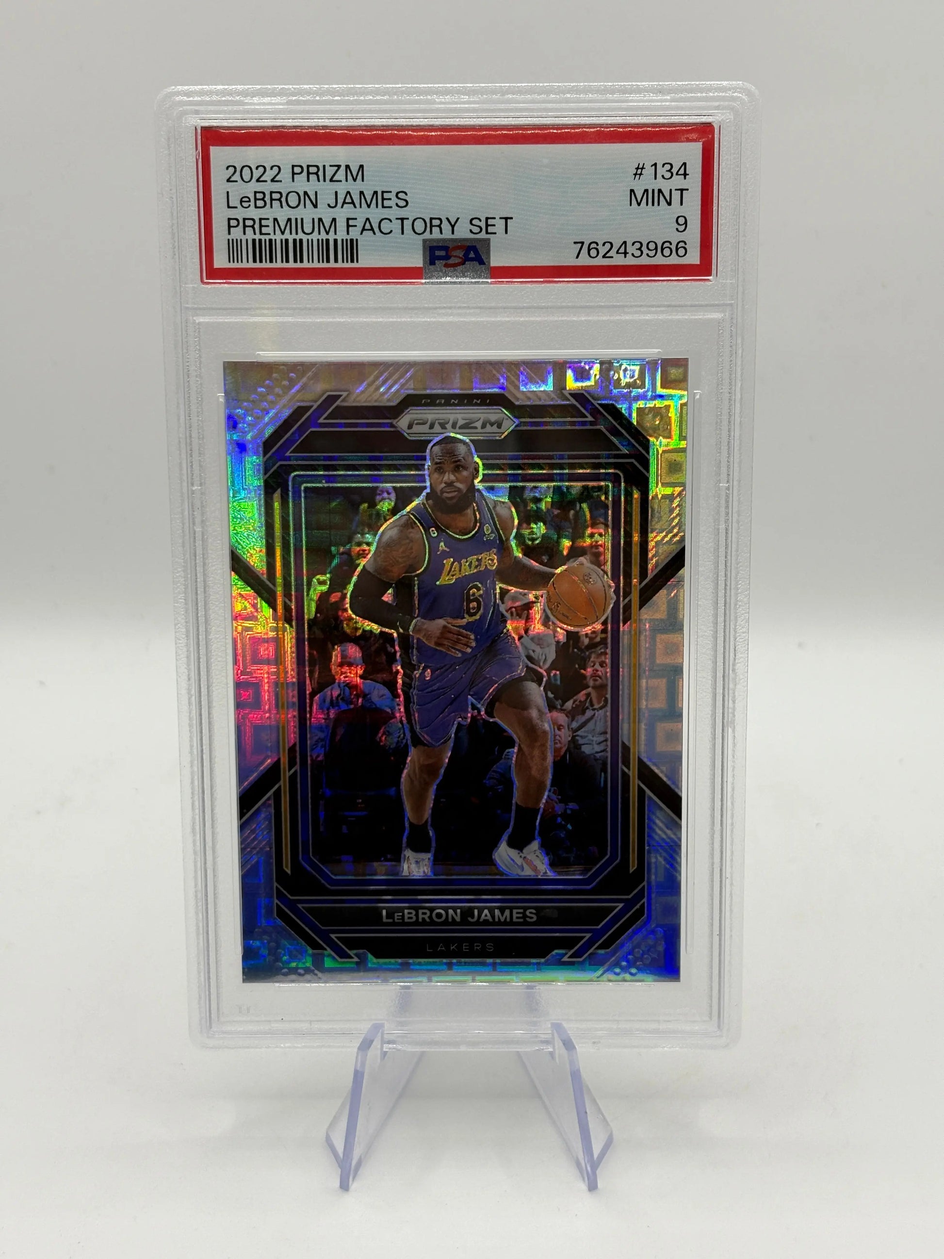 2022 Panini Prizm #134 LeBron James Premium Factory Set PSA 9 MINT FRENLY BRICKS - Open 7 Days