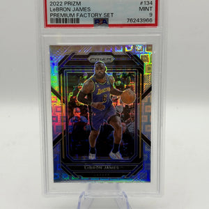 2022 Panini Prizm #134 LeBron James Premium Factory Set PSA 9 MINT FRENLY BRICKS - Open 7 Days