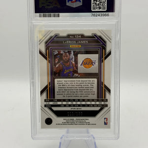 2022 Panini Prizm #134 LeBron James Premium Factory Set PSA 9 MINT FRENLY BRICKS - Open 7 Days