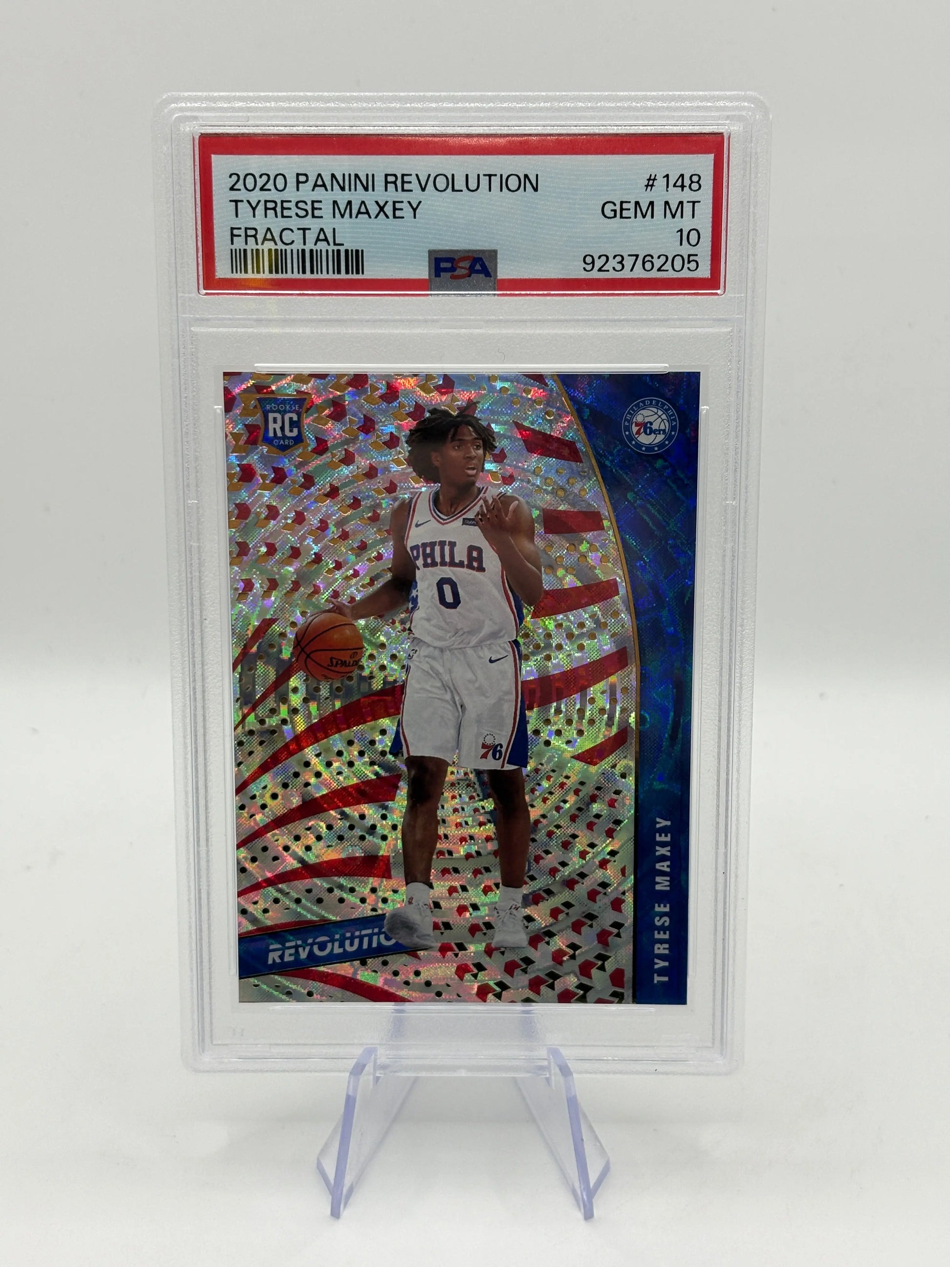 2020 Panini Revolution #148 Tyrese Maxey Fractal PSA 10 GEM MINT FRENLY BRICKS - Open 7 Days