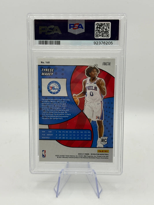 2020 Panini Revolution #148 Tyrese Maxey Fractal PSA 10 GEM MINT FRENLY BRICKS - Open 7 Days