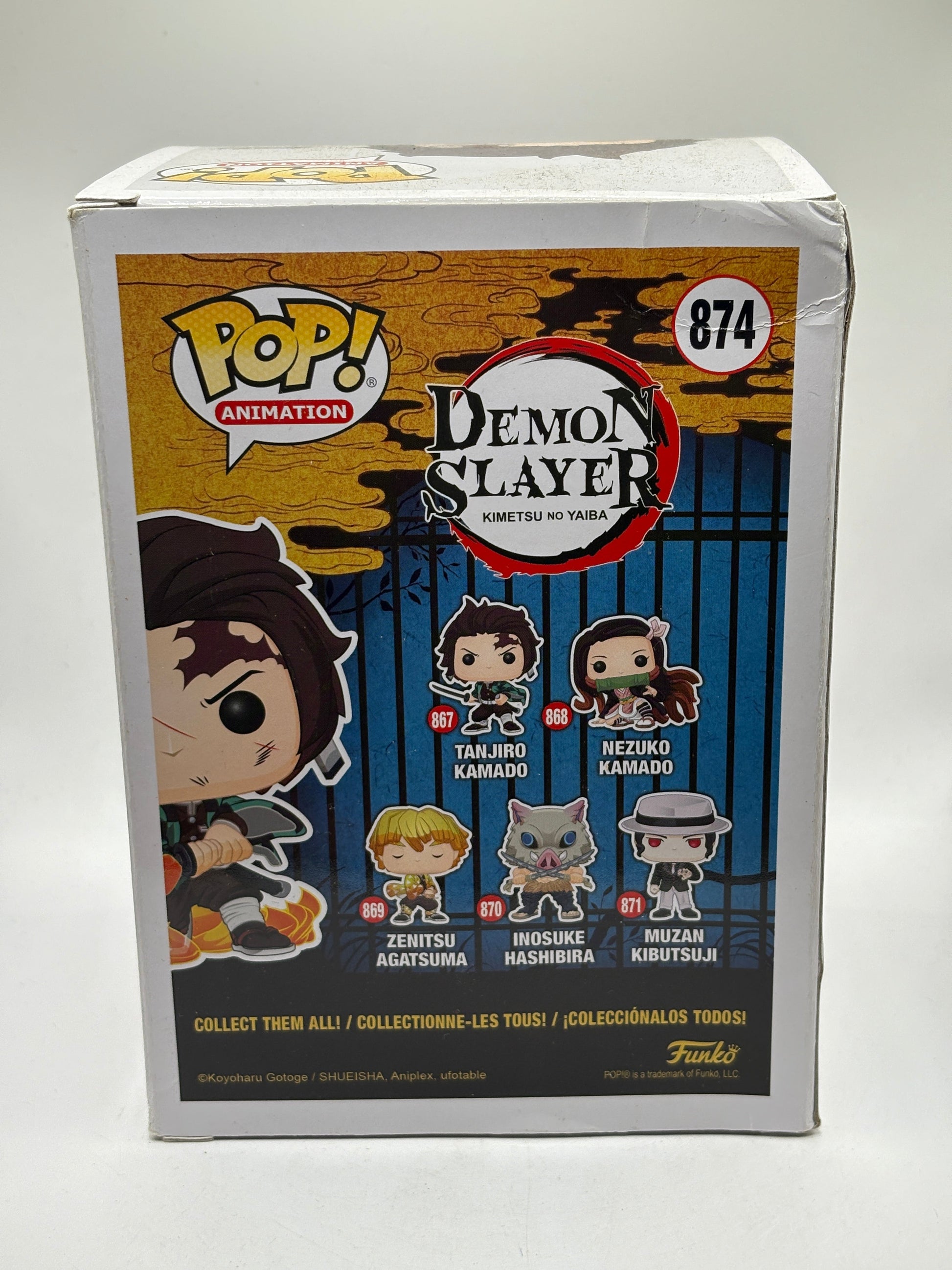 Funko POP! Animation Demon Slayer #874 Tanjiro Kamado Limited Glow Chase FRENLY BRICKS - Open 7 Days