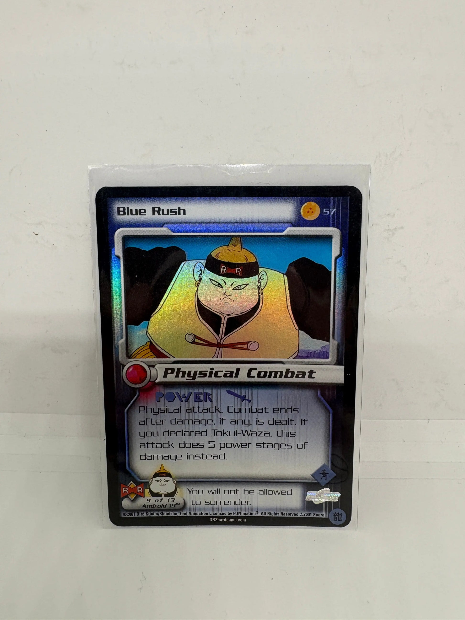 2001 Dragon Ball Z Blue Rush Holo Android 19 LP FRENLY BRICKS - Open 7 Days