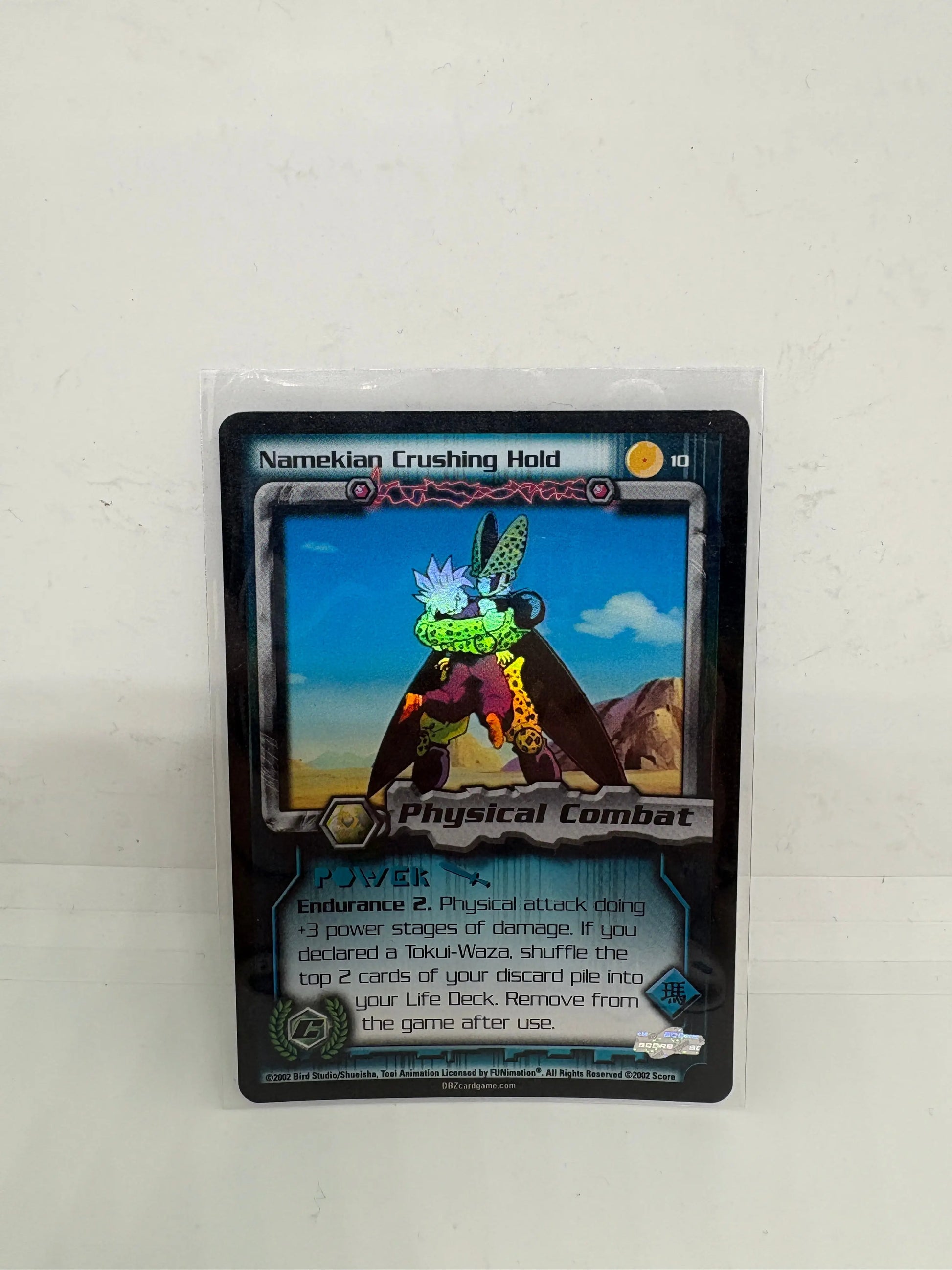 DBZ Dragon Ball Z FOIL Namekian Crushing Hold 10 CCG Limited Cell Games Saga LP FRENLY BRICKS - Open 7 Days