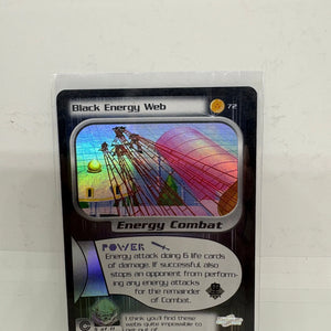 2001 Score Dragon Ball Z TCG Trunks Saga Black Energy Web #72 HOLO FOIL CARD LP FRENLY BRICKS - Open 7 Days