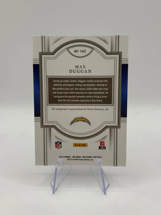 2023 Panini National Treasures Signatures /99 Max Duggan #142 Rookie Auto RC FRENLY BRICKS - Open 7 Days