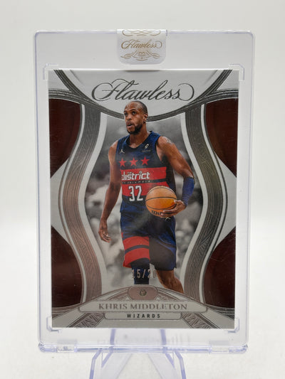 Khris Middleton 2024-25 Panini Flawless 15/20 Silver Parallel Diamond #41