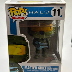 Funko POP! Halo Halo #11 Master Chief with Energy Sword Box Damage FRENLY BRICKS - Open 7 Days