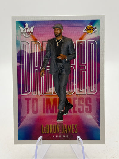2019-20 Panini Court Kings  LeBron James # Dressed to imPRESS Lakers Card