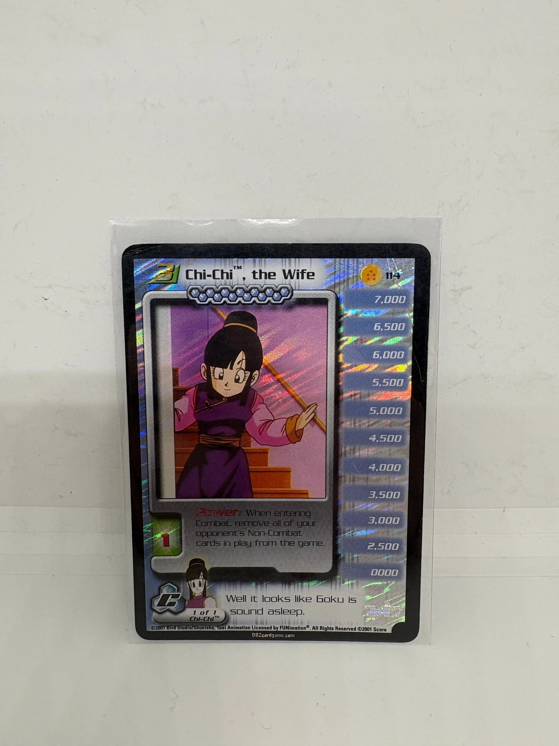 DBZ CCG Chi-Chi The Wife LV3 Holo Foil 114 Cell Saga Dragon Ball Z Score Limited HP FRENLY BRICKS - Open 7 Days
