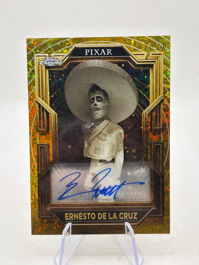 2025 Topps Pixar Gold Benjamin Bratt - Ernesto de la Cruz Auto /50 Coco #AA-BR