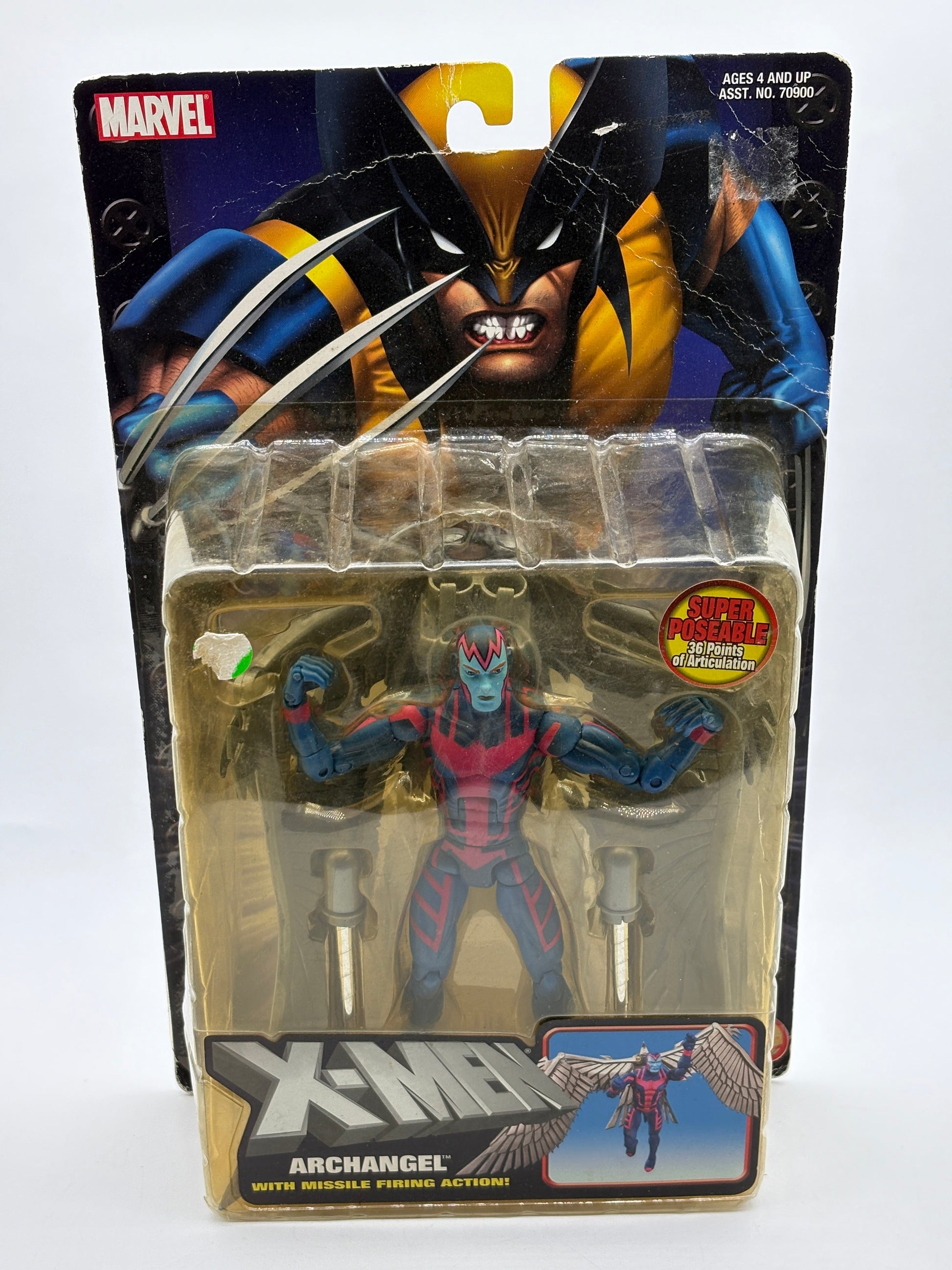 Toybiz X-Men Classics 2004 Archangel With Missile Firing Action! Sealed FRENLY BRICKS - Open 7 Days