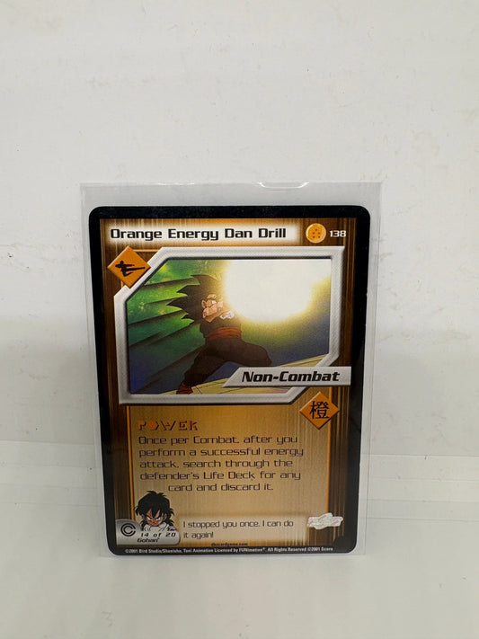 DBZ Dragon Ball Z Orange Energy Dan Drill 138 CCG Unlimited Trunks Saga HP FRENLY BRICKS - Open 7 Days
