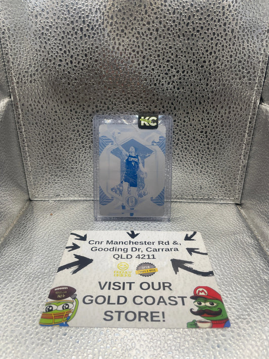 Panini Chronicles Los Angeles Clippers Brandon Boston Jr. #599 BASE GOLD STANDARD CYAN PLATE 1/1 FRENLY BRICKS - Open 7 Days