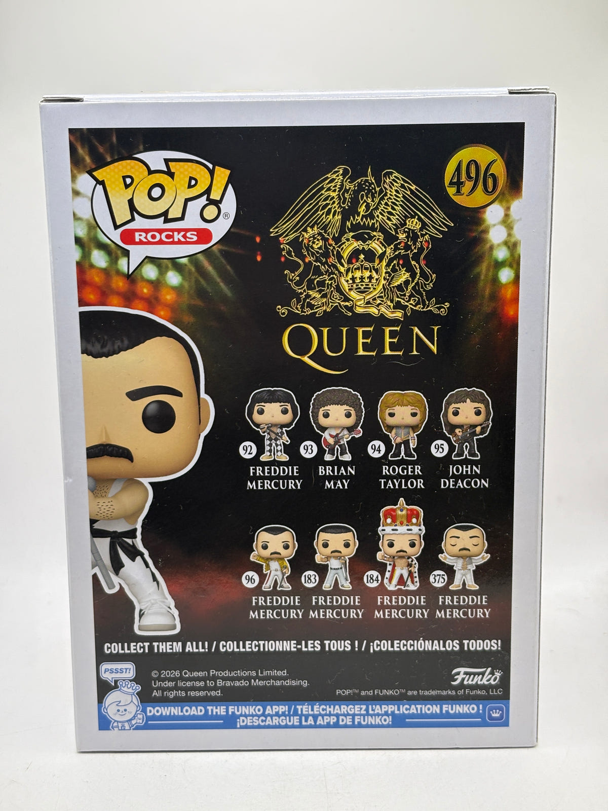 Funko POP! Rocks Queen #496 Freddie Mercury Vinyl Figure - photo 3 image 3