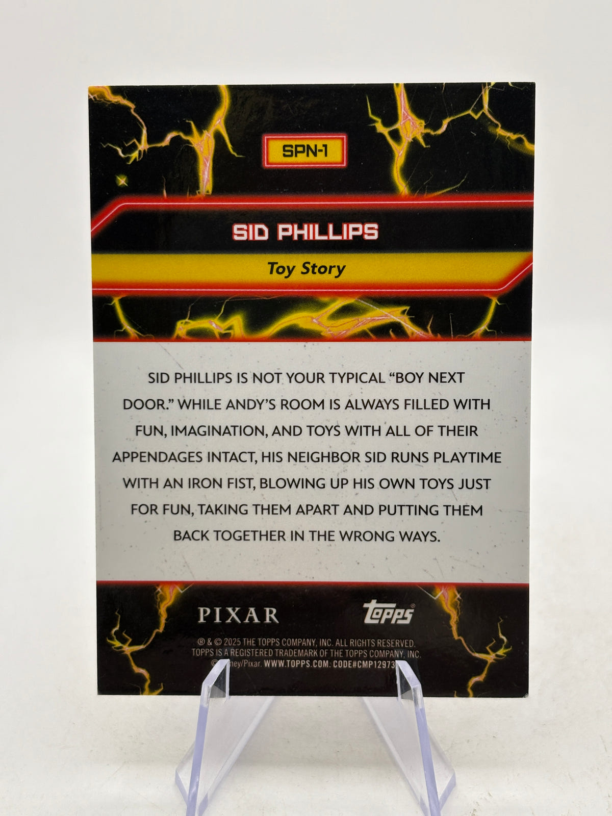 2026 Topps 30 Years of Toy Story So Play Nice Sid Phillips 30th Anniversary /30 image 2