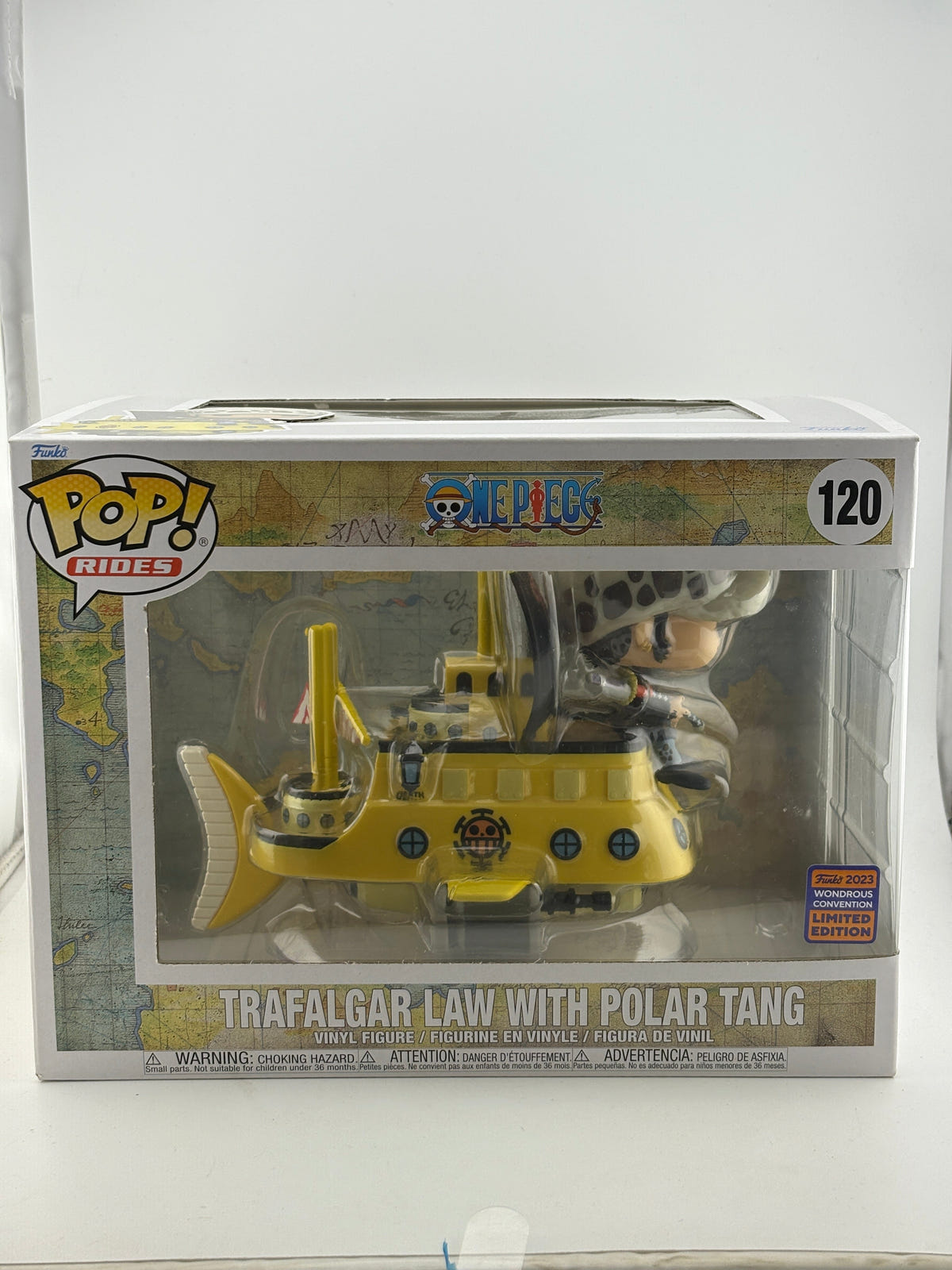 Funko POP! Rides One Piece #120 Trafalgar Law with Polar Tang 2023 Wondrous Con FRENLY BRICKS - Open 7 Days image 1