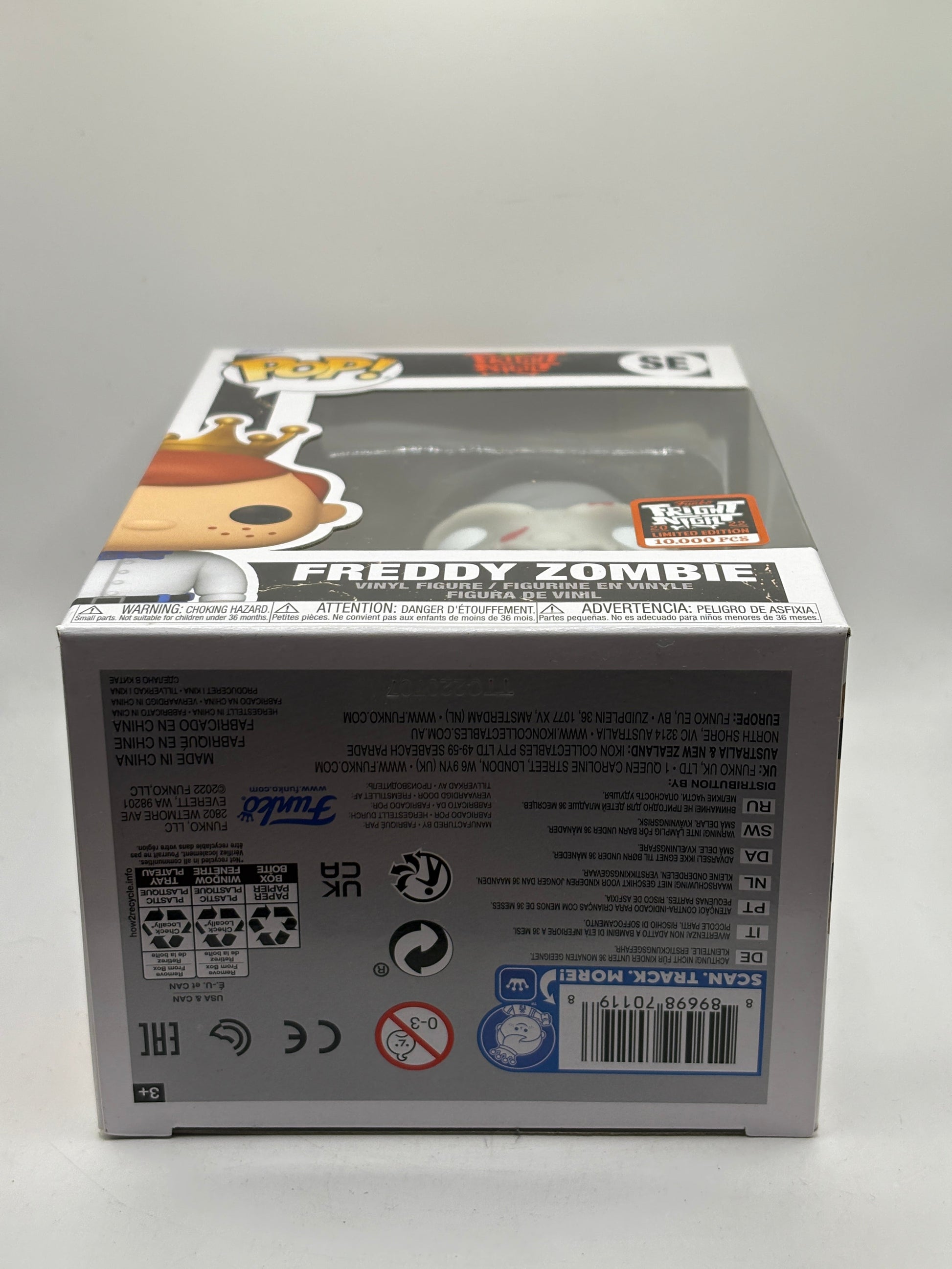 Funko POP! Fright Night #SE Freddy Zombie 10000 Pcs Limited Edition FRENLY BRICKS - Open 7 Days