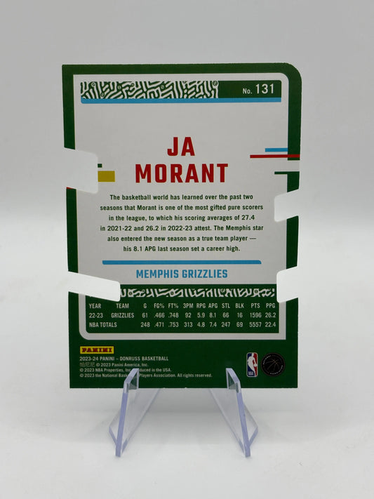 2023-24 Panini Donruss Basketball #131 Ja Morant Diecut /75 FRENLY BRICKS - Open 7 Days
