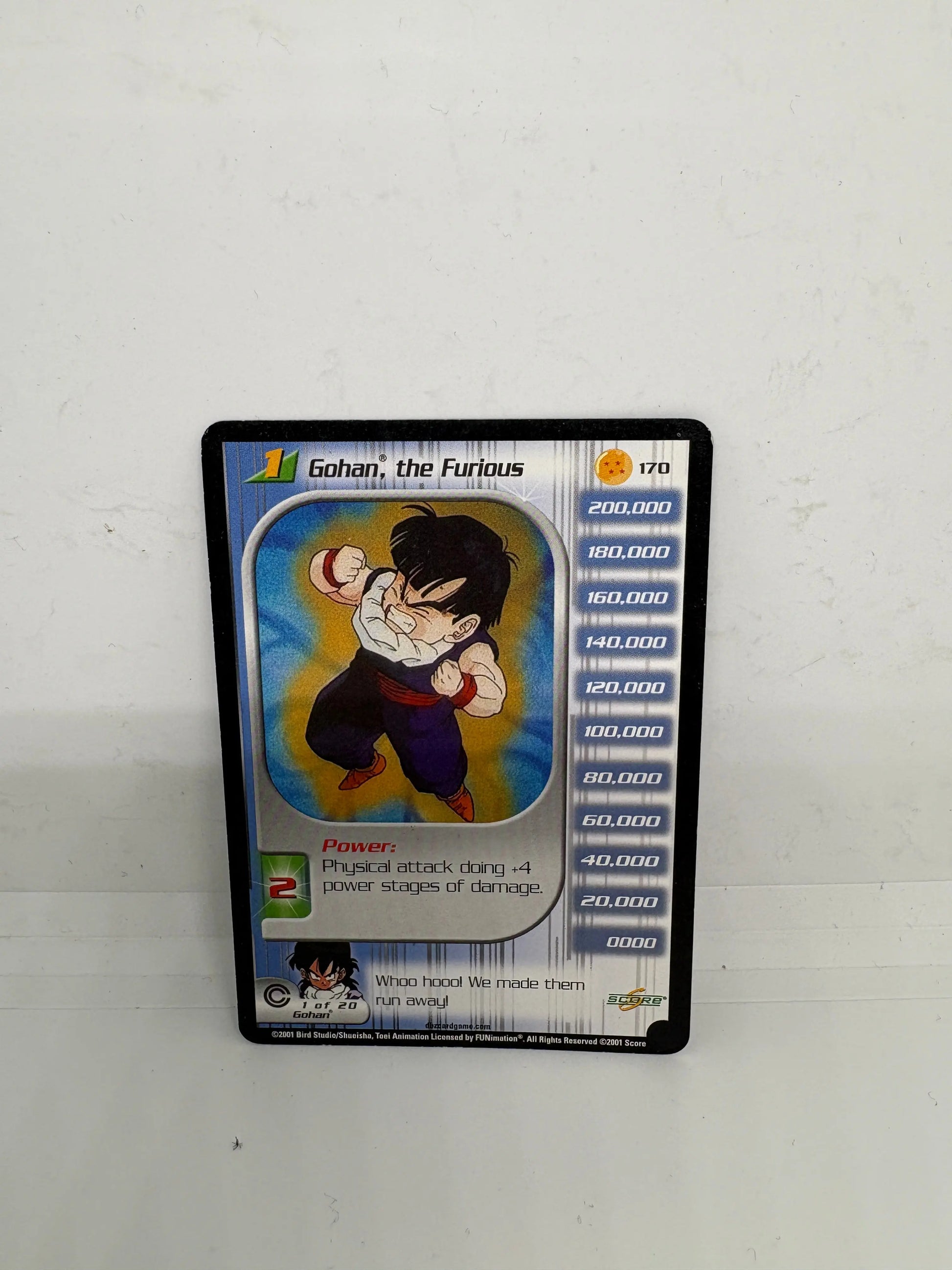 Gohan, the Furious #170 Limited - Dragonball Z Trading Card Game LP FRENLY BRICKS - Open 7 Days