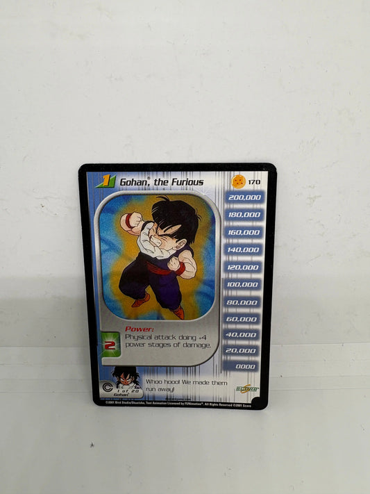 Gohan, the Furious #170 Limited - Dragonball Z Trading Card Game LP FRENLY BRICKS - Open 7 Days