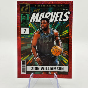 2024-25 DONRUSS ZION WILLIAMSON #18 NET MARVELS NEW ORLEANS PELICANS /55 FRENLY BRICKS - Open 7 Days