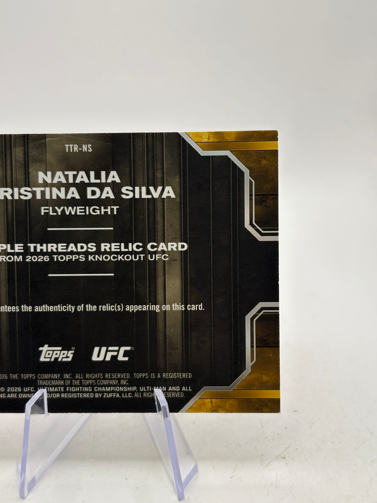 Topps 2026 UFC Knockout Natalia Cristina Da Silva TTR-NS Triple Threads /199 image 4
