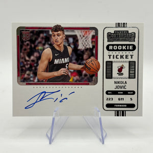2022-23 Panini Contenders Basketball #135 Nikola Jovic Rookie Ticket Auto FRENLY BRICKS - Open 7 Days
