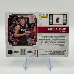 2022-23 Panini Contenders Basketball #135 Nikola Jovic Rookie Ticket Auto FRENLY BRICKS - Open 7 Days