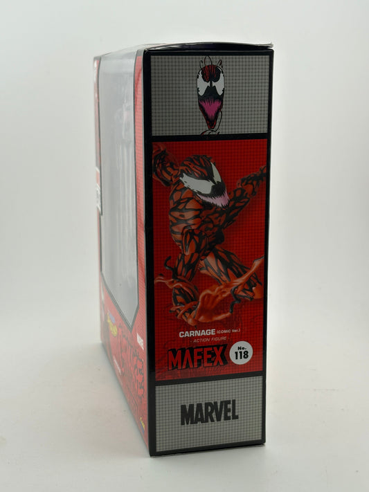 Marvel MAFEX No.118 Carnage (Comic Ver.) Action Figure Sealed FRENLY BRICKS - Open 7 Days