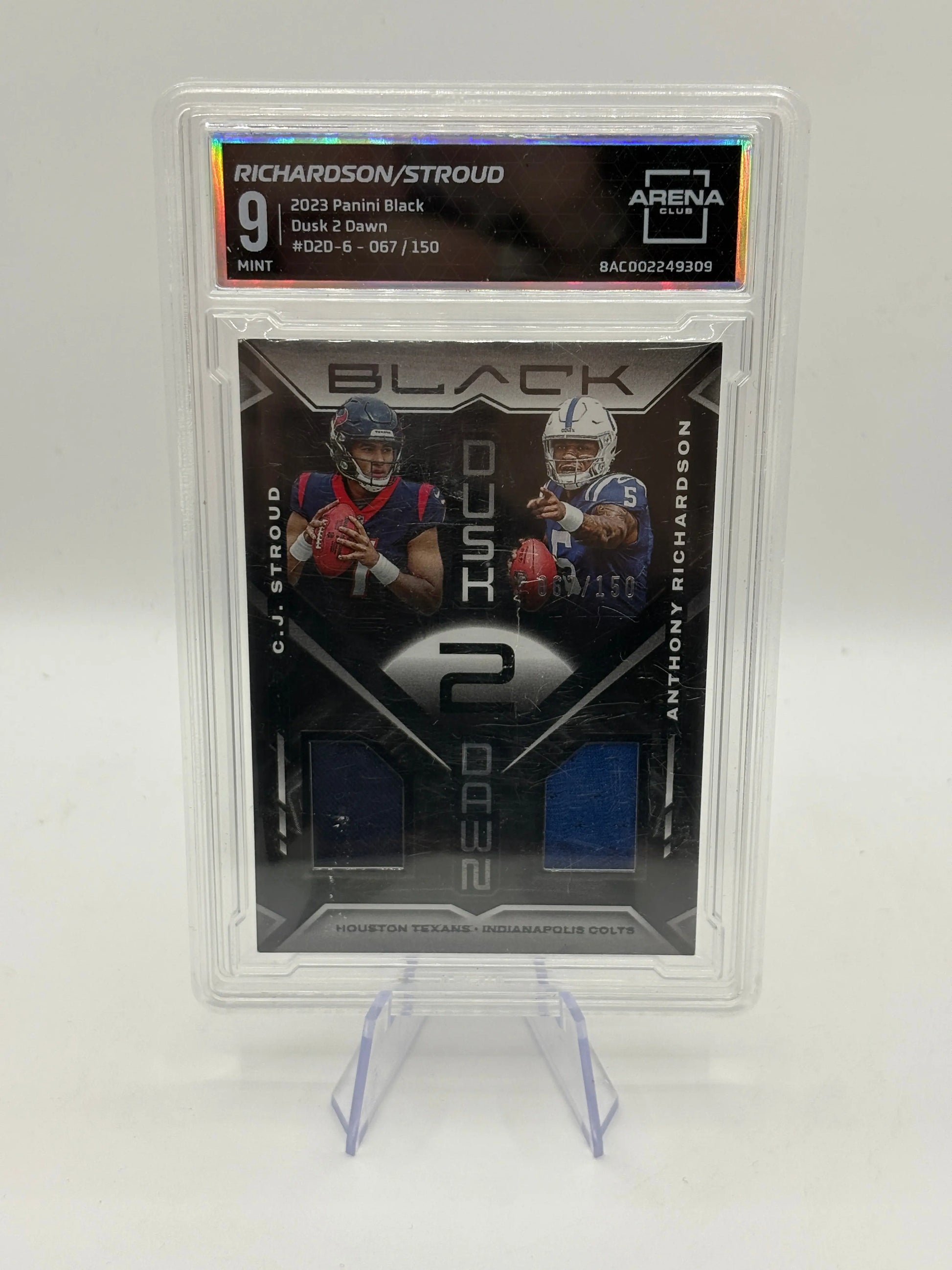 2023 Panini Black Dusk 2 Dawn #D2D-6 Richardson / Stroud /150 Dual Patch Arena Club MINT 9 FRENLY BRICKS - Open 7 Days