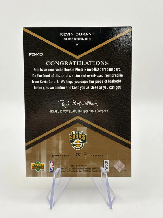 Kevin Durant, 2007-2008, SPX Freshman Orientation Jersey Card FRENLY BRICKS - Open 7 Days