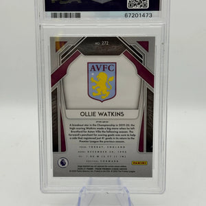 2020-21 Panini Prizm #272 Ollie Watkins PSA 9 BLUE/YELLOW/GREEN CHOICE FRENLY BRICKS - Open 7 Days