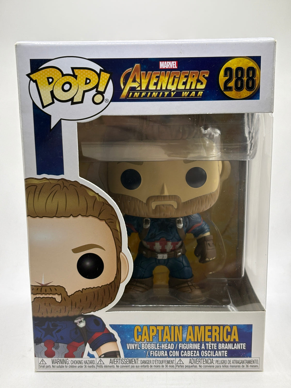 Funko POP! Avengers #288 Captain America Vinyl Bobble-Head - photo 1 image 1