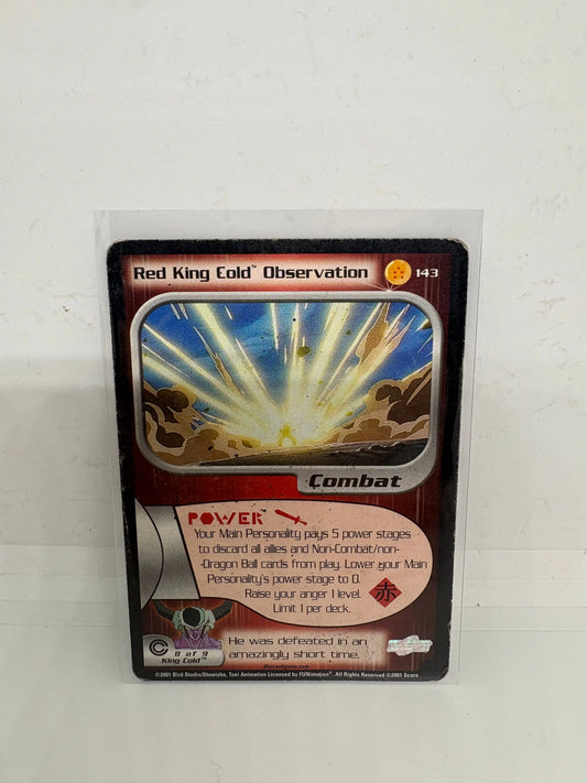 DBZ Dragon Ball Z Red King Cold Observation 143 CCG Unlimited Trunks Saga MP FRENLY BRICKS - Open 7 Days