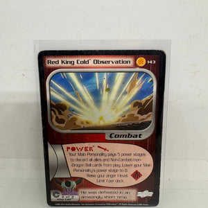 DBZ Dragon Ball Z Red King Cold Observation 143 CCG Unlimited Trunks Saga MP FRENLY BRICKS - Open 7 Days