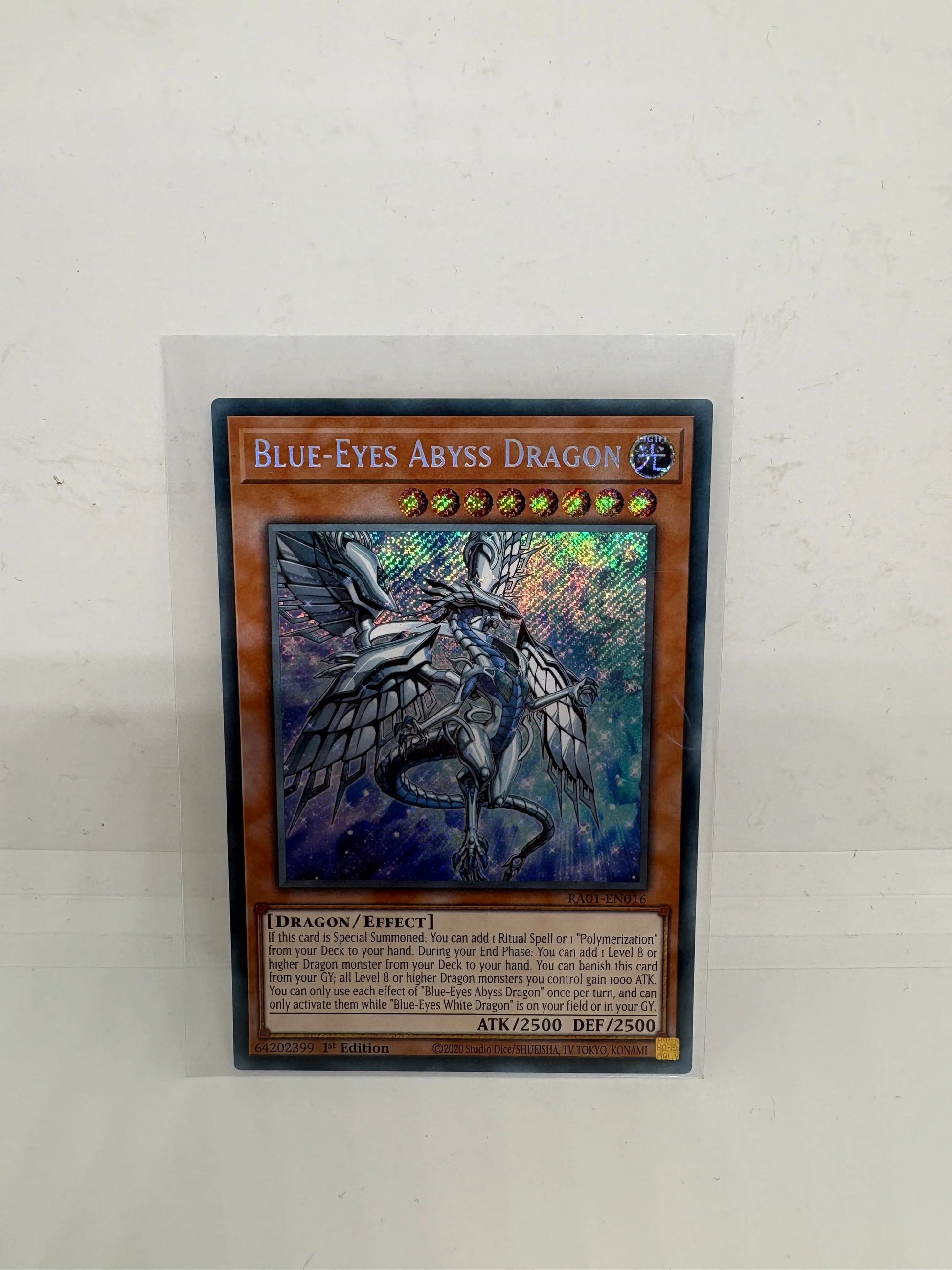 Blue-Eyes Abyss Dragon [Platinum Secret Rare] RA01-EN016 1st Ed. YuGiOh TCG Card FRENLY BRICKS - Open 7 Days