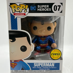 Funko POP! Heroes DC Super Heroes Superman Metallic #07 Limited Chase Edition FRENLY BRICKS - Open 7 Days