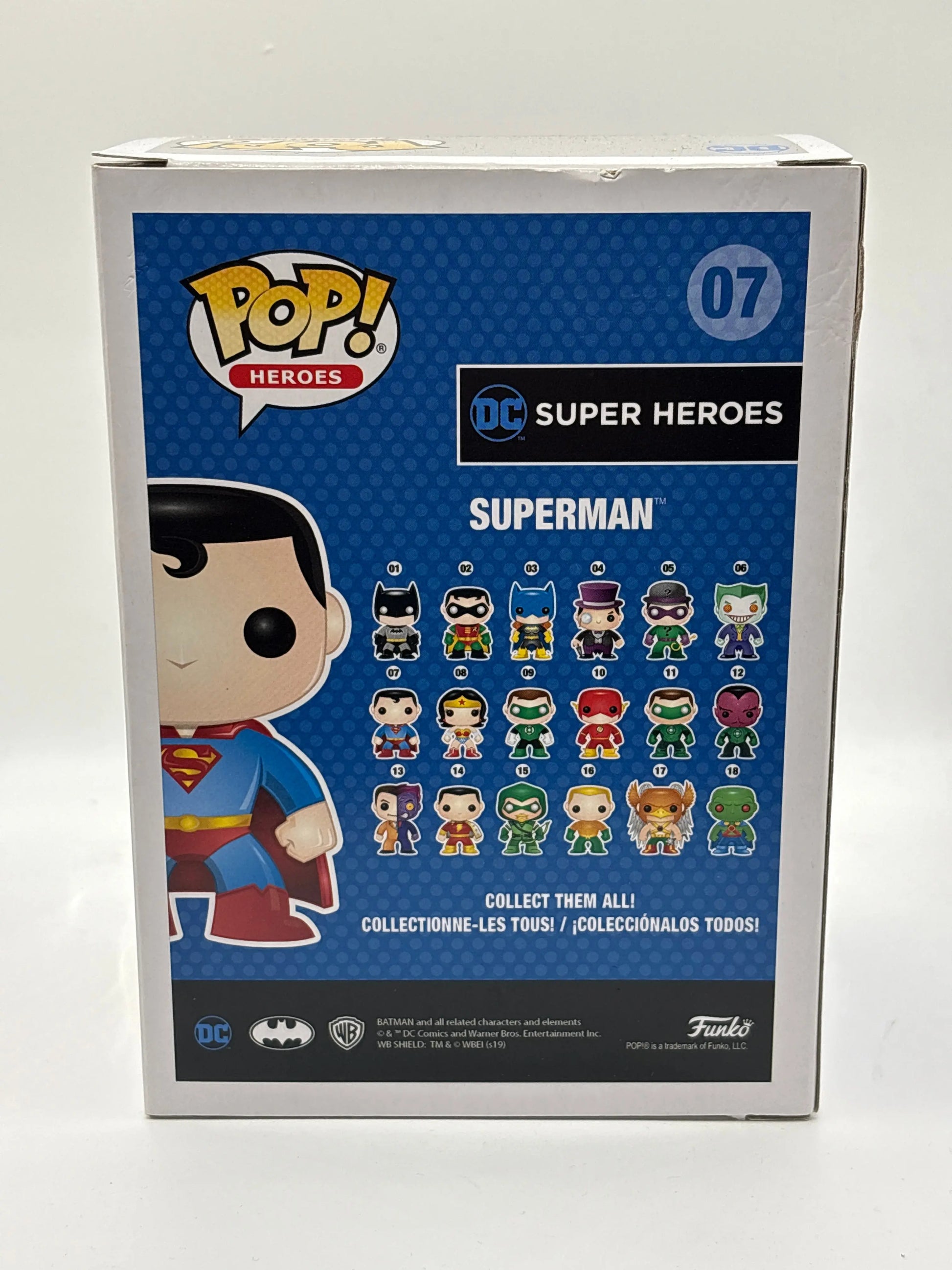 Funko POP! Heroes DC Super Heroes Superman Metallic #07 Limited Chase Edition FRENLY BRICKS - Open 7 Days
