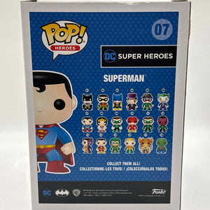 Funko POP! Heroes DC Super Heroes Superman Metallic #07 Limited Chase Edition FRENLY BRICKS - Open 7 Days