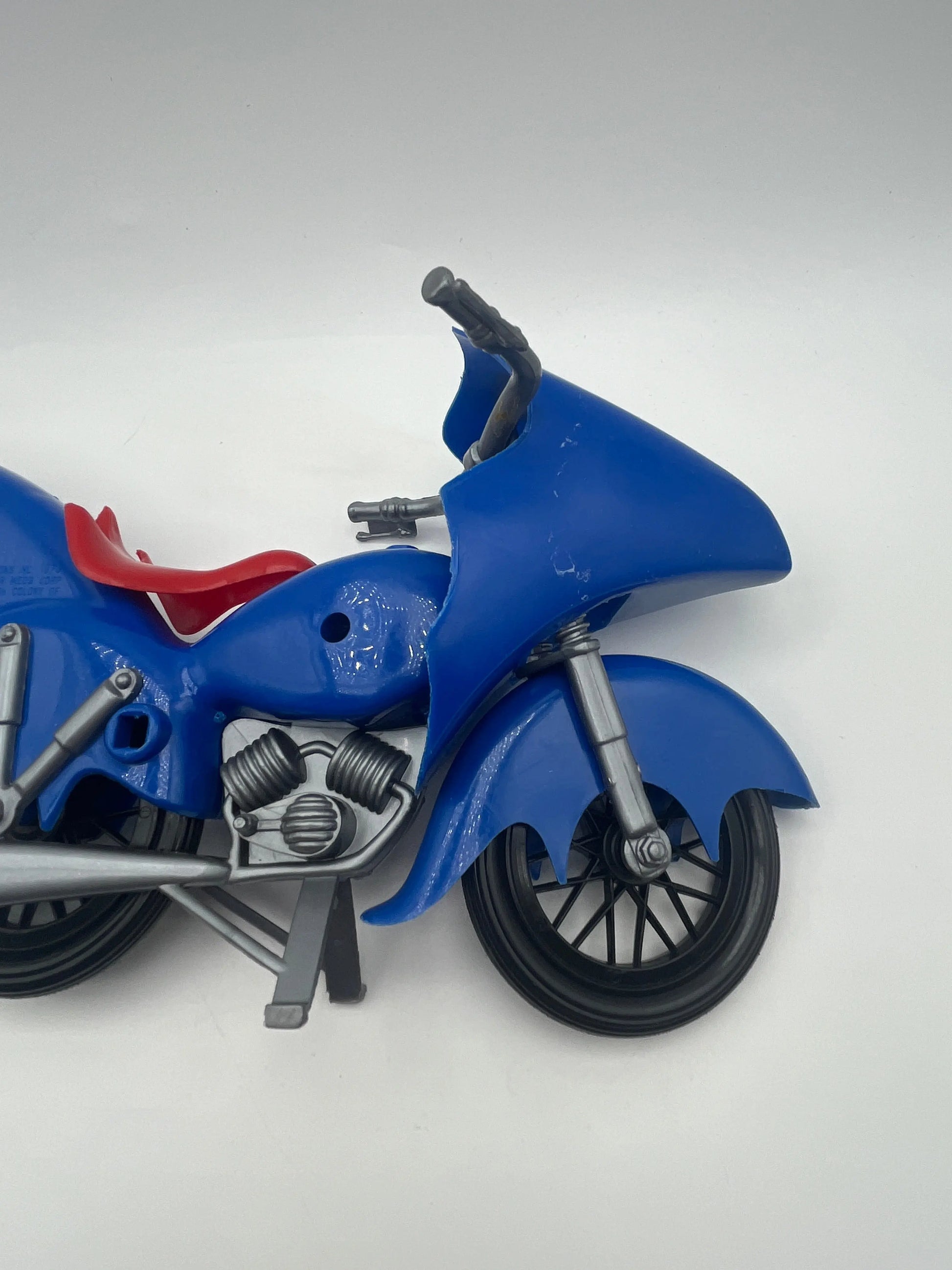 MEGO Batman Blue Batcycle 1974  Damaged Broken 70s Bicycle FRENLY BRICKS - Open 7 Days