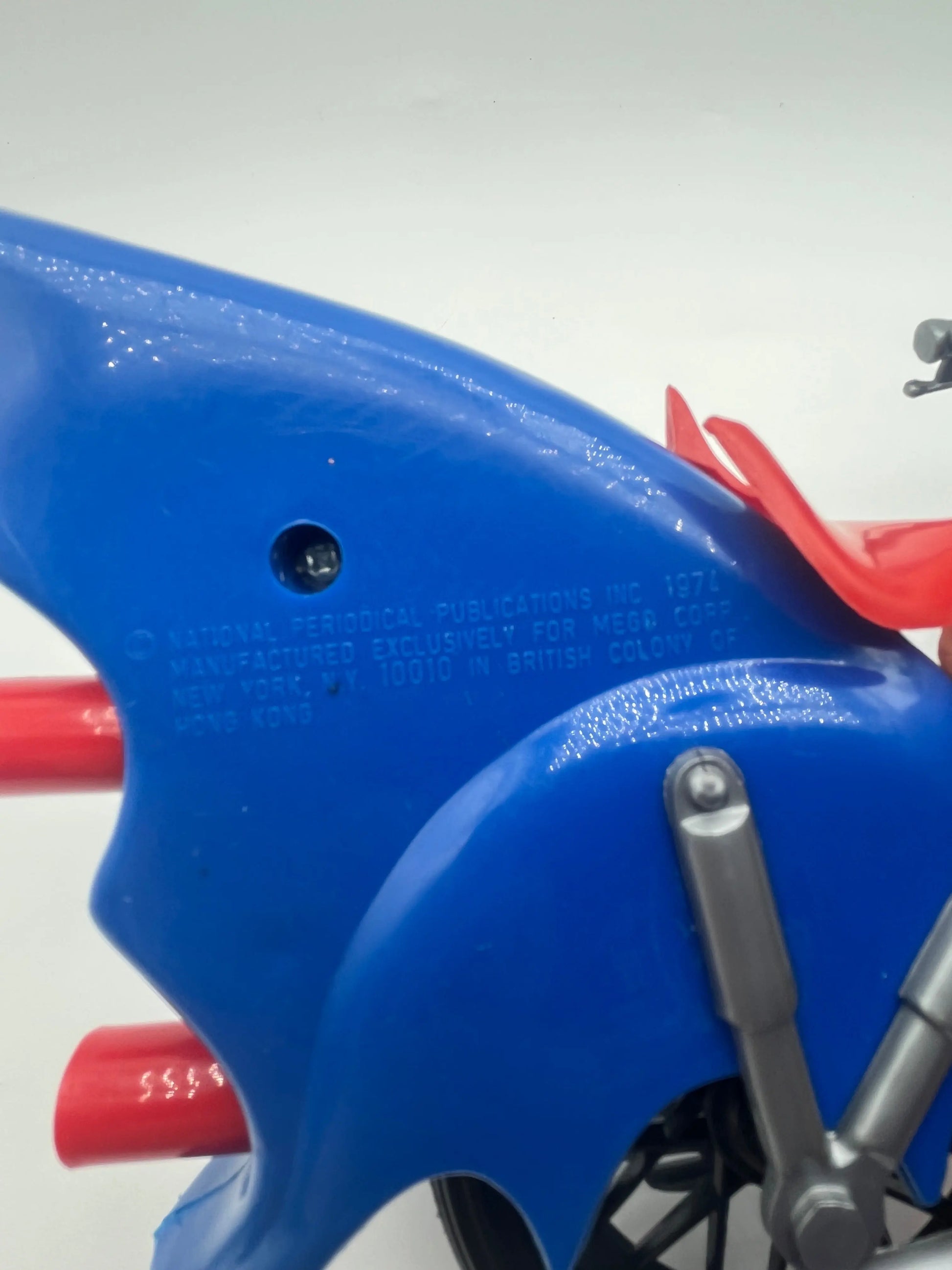 MEGO Batman Blue Batcycle 1974  Damaged Broken 70s Bicycle FRENLY BRICKS - Open 7 Days