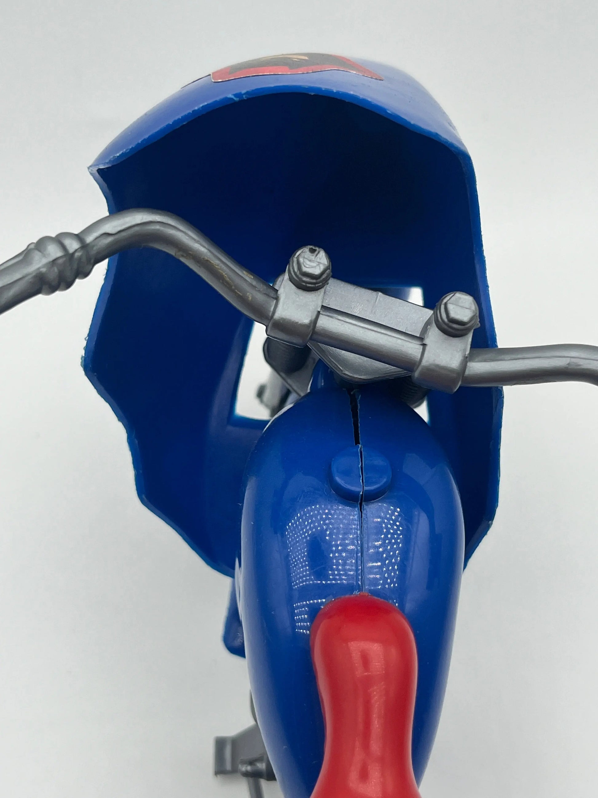 MEGO Batman Blue Batcycle 1974  Damaged Broken 70s Bicycle FRENLY BRICKS - Open 7 Days