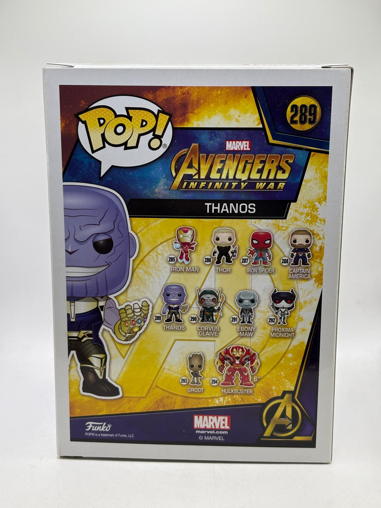 Funko POP! Avengers #289 Thanos Vinyl Bobble-Head